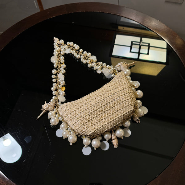 KHAIMOOK Handmade Pearl Beach Bag