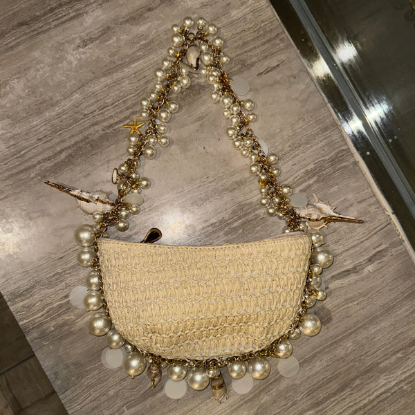 KHAIMOOK Handmade Pearl Beach Bag